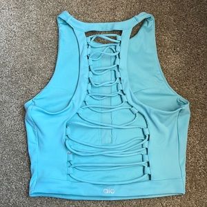 ALO Yoga Movement Rib Support Racerback Sports Tank Bra